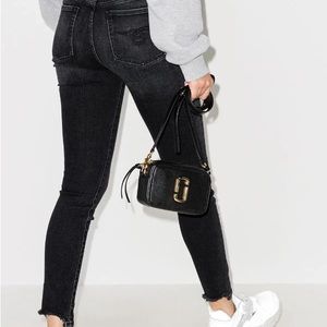 R13 Alison distressed skinny black jeans- Strummer Black